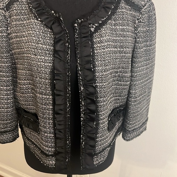 Apostrophe Plus Size Elegant Cotton Blend Blazer, Sz. 16P. - Picture 4 of 13